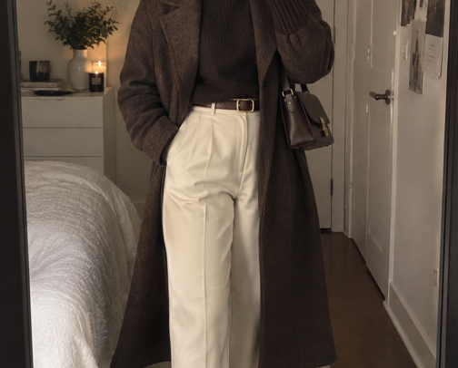 Chocolate Brown & Cream Fall Outfit Inspo 🤎 Chic Autumn Style cover photo collage
