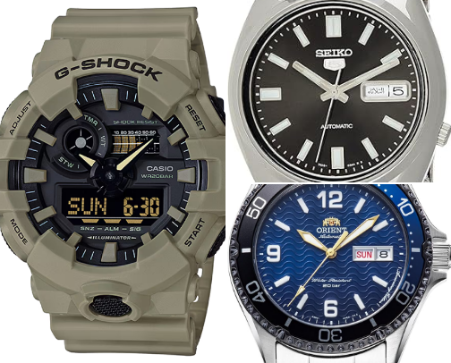 Stylish and Affordable Men’s Watches Under $150 cover photo collage