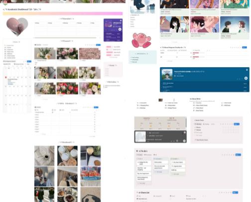 My Notion Templates To Help Productivity cover photo collage