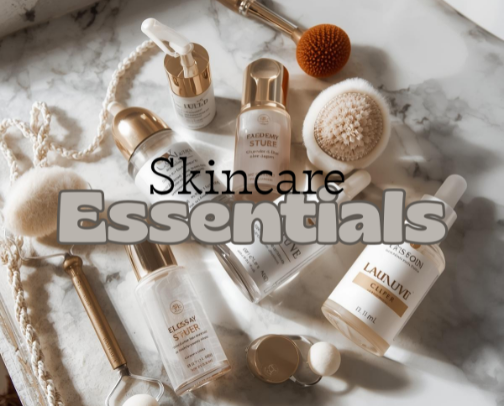 Healthy, Glowing Skin – Cleansers, Toners, Moisturizers & Serums cover photo collage