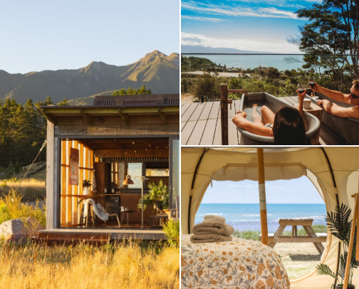 𝘌𝘹𝘱𝘭𝘰𝘳𝘦 𝘕𝘦𝘸 𝘡𝘦𝘢𝘭𝘢𝘯𝘥:
Glamping & Lush Stays cover photo collage