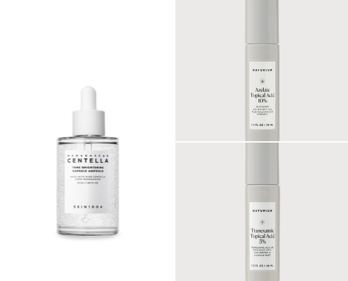 Hyperpigmentation skincare cover photo collage