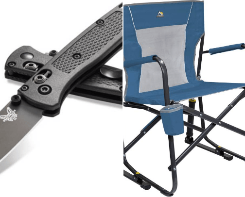 Outdoor and camping supplies cover photo collage