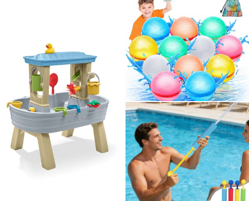 Sweet summer time outdoor must haves for kids ☀️ cover photo collage