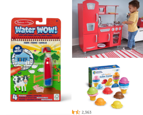 The Best Toys for Toddlers cover photo collage