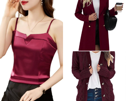 Burgundy Bliss: 20 Must‑Have Fall Fashion Pieces to Give Your Closet a Pop of Color cover photo collage