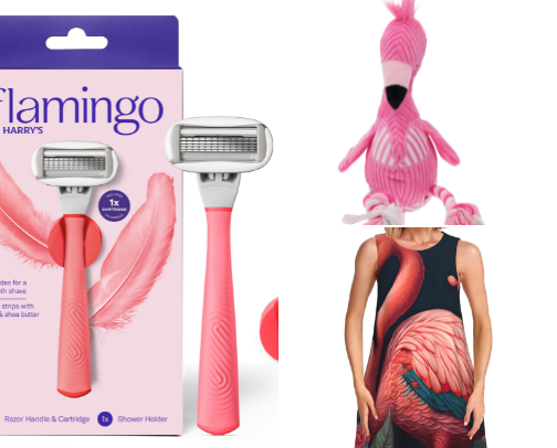 Walmart Flamingo product cover photo collage