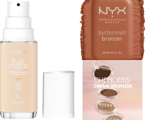best drug-store make up cover photo collage