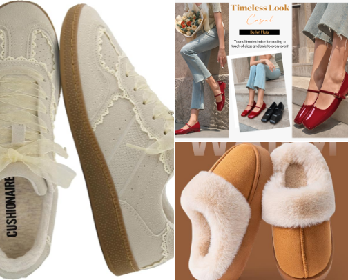Cute Shoes: Boots, Sneakers, Flats, etc cover photo collage
