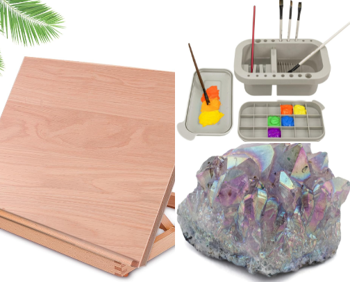 Desk Necessities As I Make Art cover photo collage