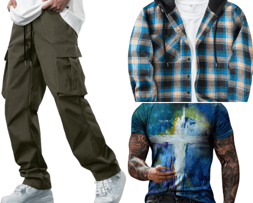 Menswear cover photo collage