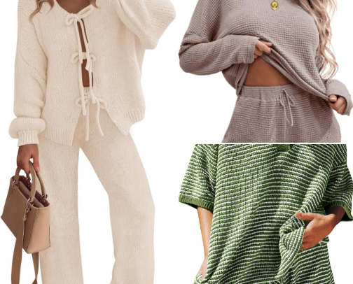 The coziest lounge sets for moms cover photo collage