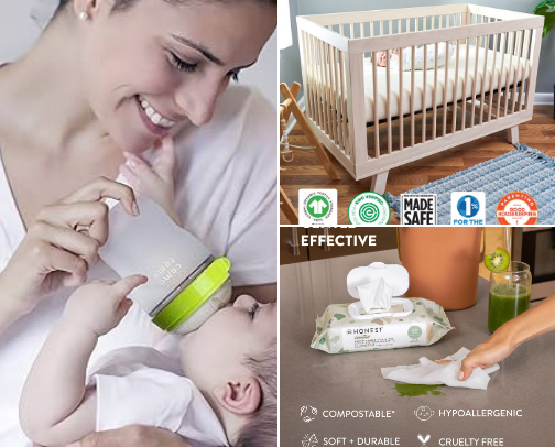 Non-Toxic Baby Products that changed my life cover photo collage