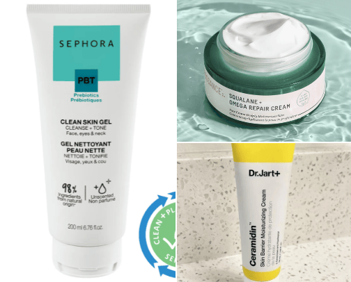 Skincare Products cover photo collage