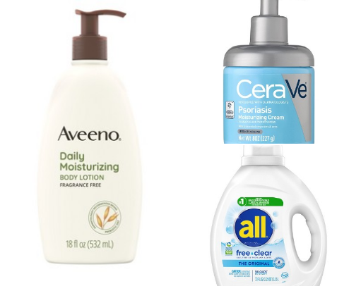 What I use for my ultra sensitive skin 🛁🧸 cover photo collage