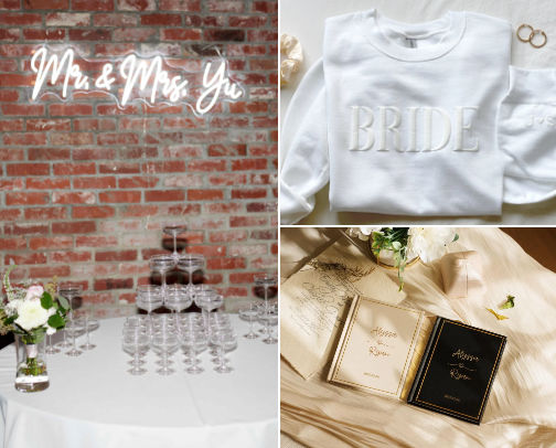 All about that bridal glow. cover photo collage