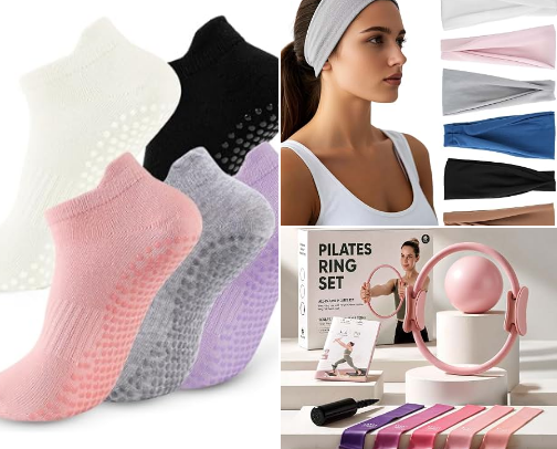 Beginner Pilates Starter Pack 🎀 💪 cover photo collage