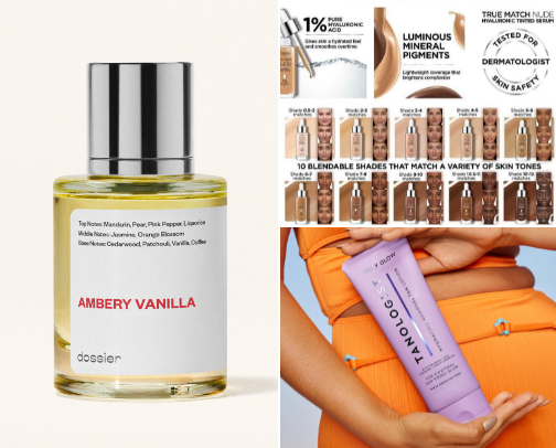 My favorite beauty recs cover photo collage