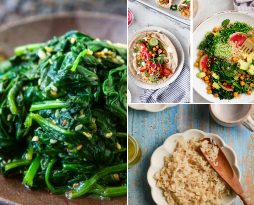 Food for glowing skin cover photo collage