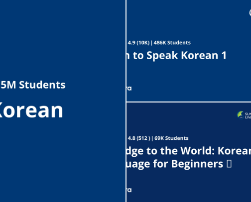 Languages- Korean resources cover photo collage