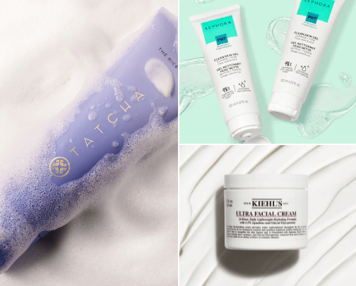 skincare for dry skin cover photo collage