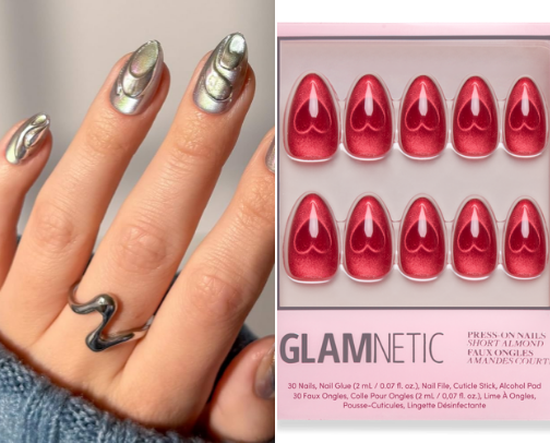 Real cool girls wear press on nails cover photo collage