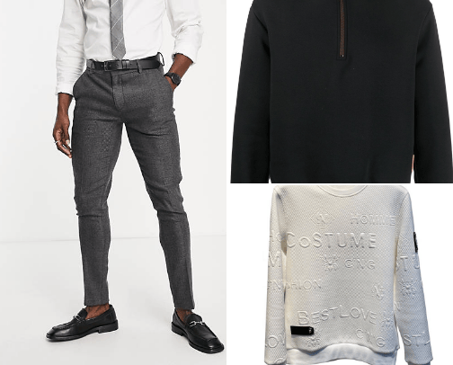 Men's clothing cover photo collage