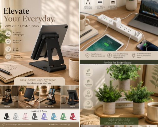 Affordable Desk Setup Upgrades for Work & Study cover photo collage