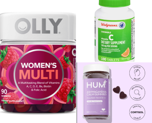 The Vitamins and Supplements that keep me germ free, even with young kids in school. cover photo collage