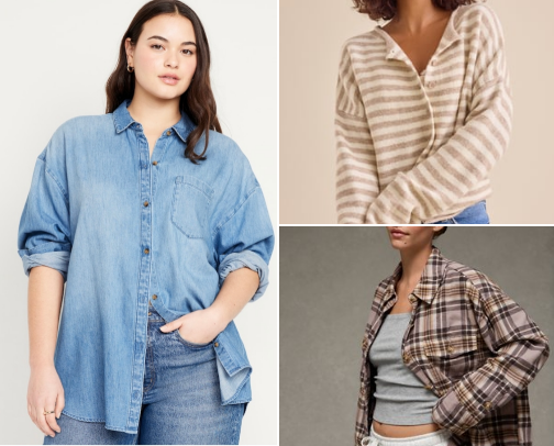 Breastfeeding friendly tops cover photo collage