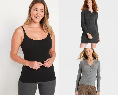 Breastfeeding friendly tops cover photo collage