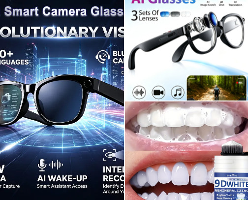 Temu:  Has a world of products to choose from, you might like, at reasonable prices. cover photo collage