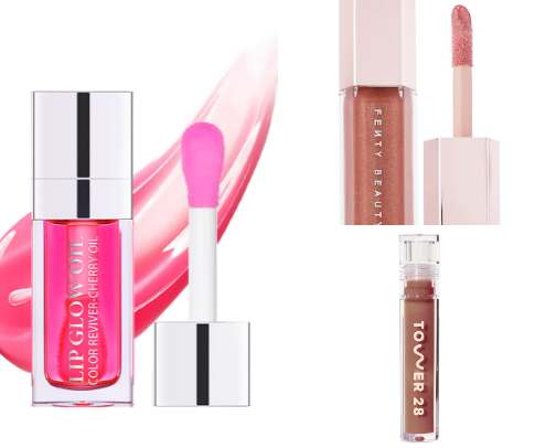 Lip products if you want juicy and glossy lips cover photo collage