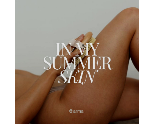 in my summer skin: summertime skincare routine for your body cover photo collage