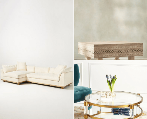 Luxurious Living Room cover photo collage