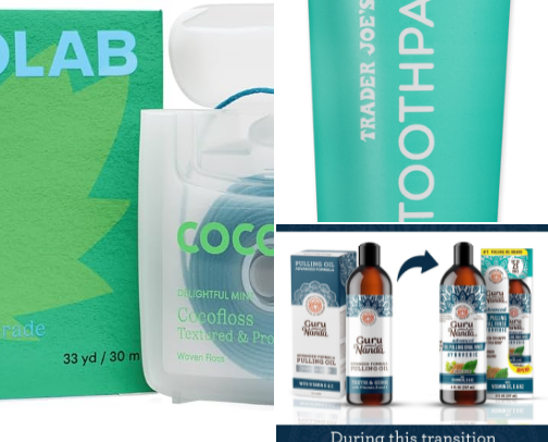 Hot girls take care of their teeth cover photo collage