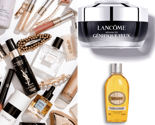 Skin care holy grails 🍑 cover photo collage