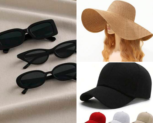 Accessories men and women cover photo collage