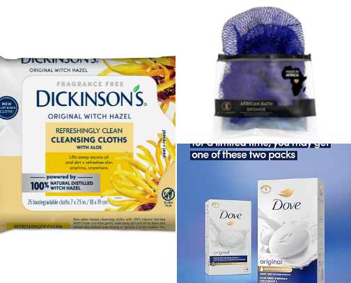 Shower routine cover photo collage