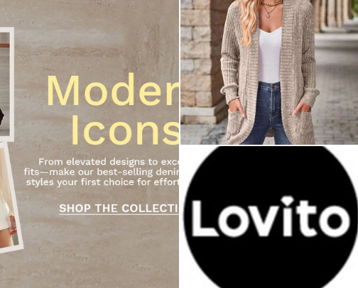 Trendy outfits corner cover photo collage