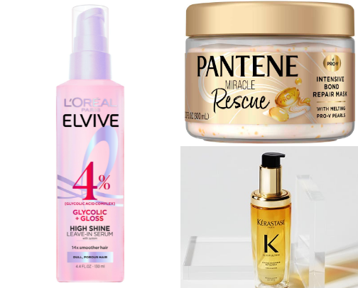 HAIRCARE| My tried hair recs for healthy, shiny, glass-like hair cover photo collage