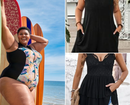 Women’s clothes cover photo collage