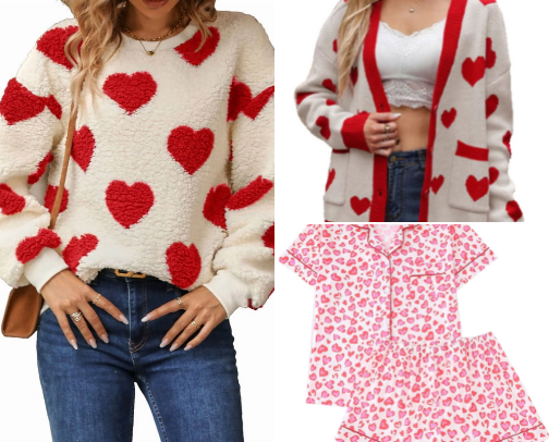Valentine’s Trendy Outfits cover photo collage