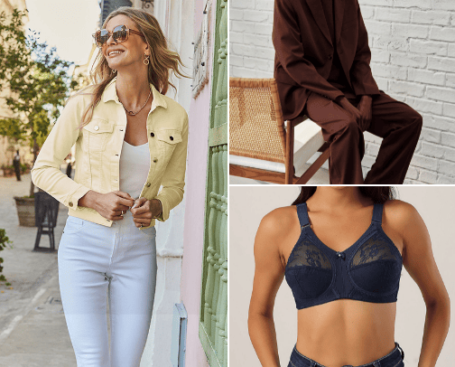 Women and Mens Clothing cover photo collage