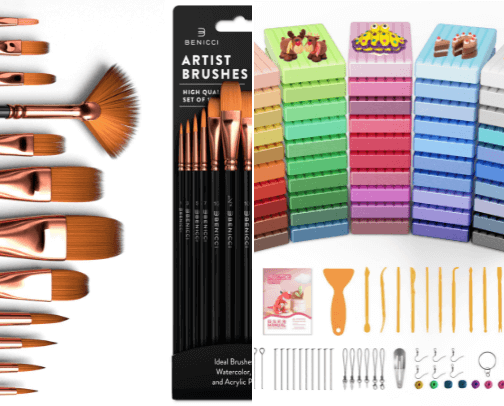 Art Supplies for a Creative Family cover photo collage