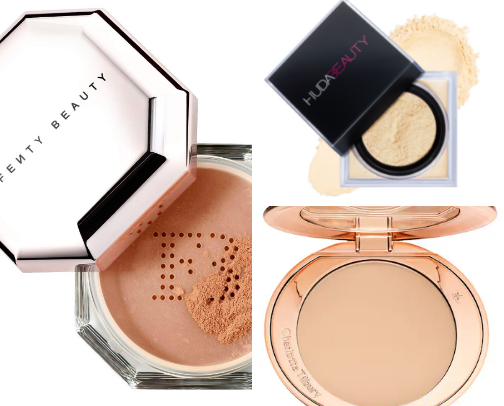 setting powders cover photo collage