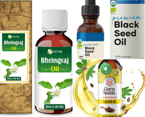Growth Oils & Scalp Oils cover photo collage
