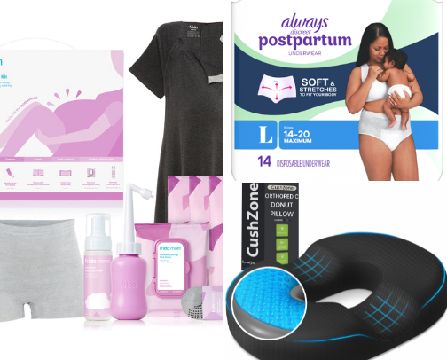 Postpartum Recovery Must-Haves | 0-6 Weeks After Birth | New Mom Care Kit✨😍 cover photo collage