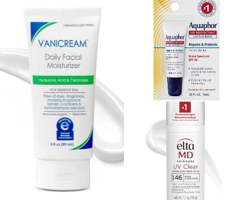 Skincare for Sensitive Skin cover photo collage