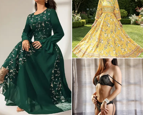 Indian Summer Outfit cover photo collage
